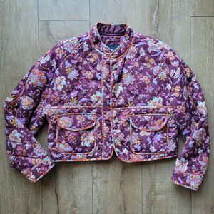 7 For All Mankind Floral Quilted Puffer Jacket